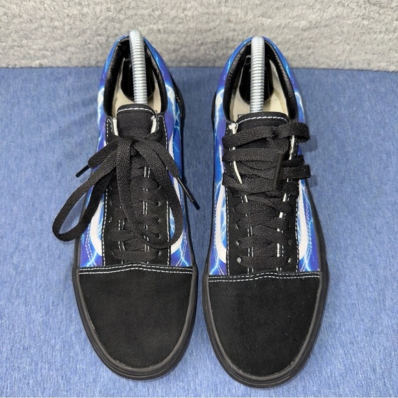 Vans Shoes Old Skool Lightning Mens 7 Womens 8.5 Blue Low Top Skater Sneakers - Picture 7 of 9